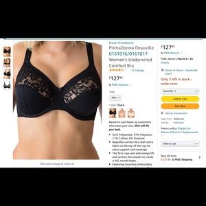Prima Donna 46 h bra brand new